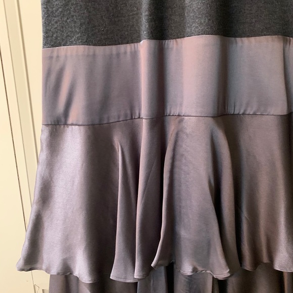 Diane Von Furstenberg grey silk & wool cami dress - Picture 3 of 4